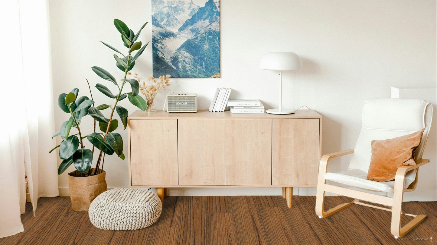 Solid Wire-brushed Finished Teak- Dawn 4 13/16" x 3/4" 22.55 SF/CTN