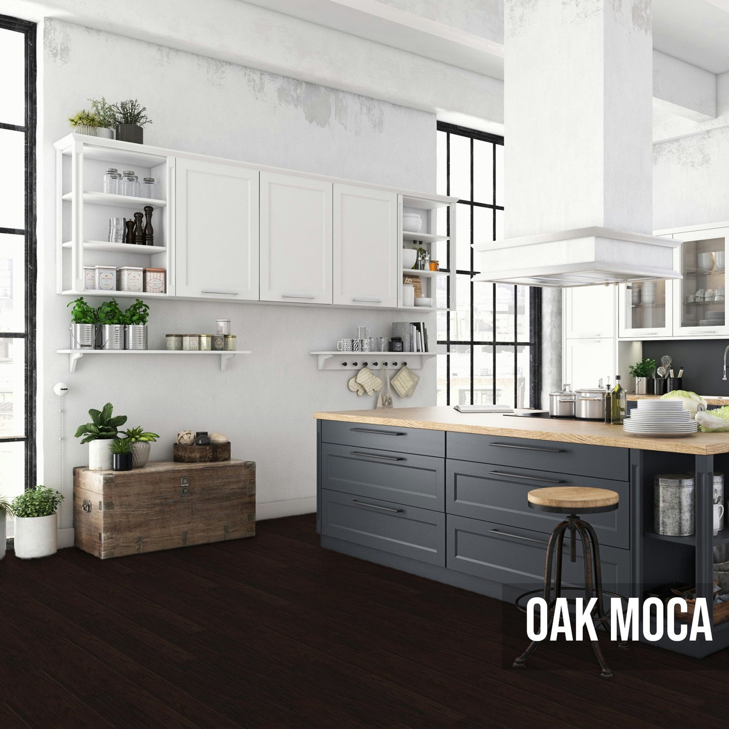 Solid Oak Moca 3 1/2" x 3/4" 26.13 SF/CTN
