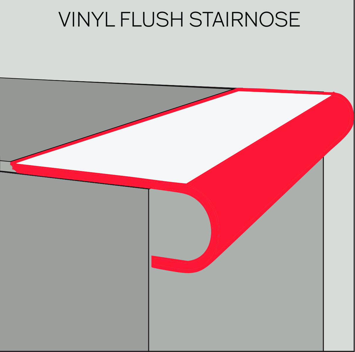 Transitions: Flush Stairnose - Vinyl