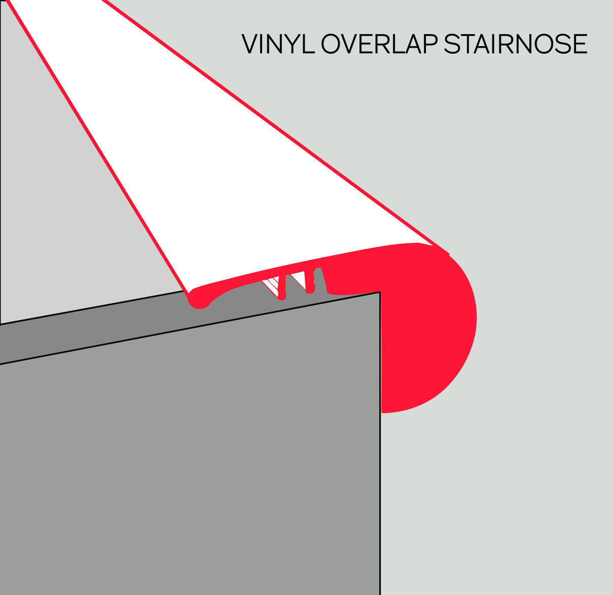 Transitions: Overlap Stairnose - Vinyl