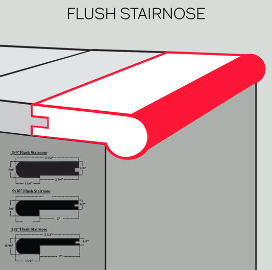 Transitions: Flush Stairnose - Wood