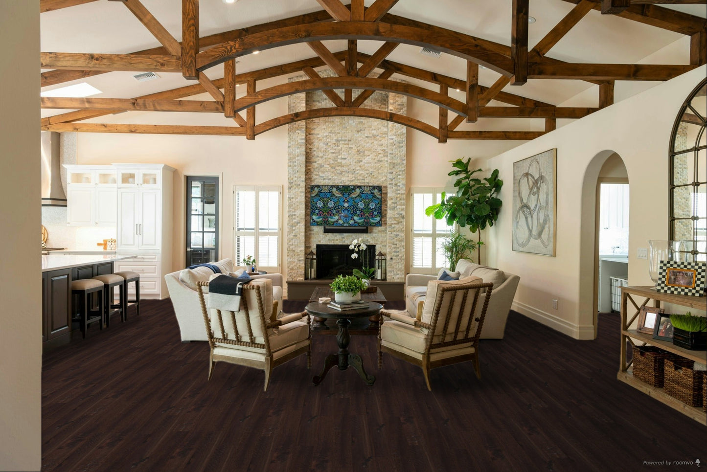 Engineered Big Leaf Acacia-Bistre  5" x 3/8" 49.76 SF/CTN