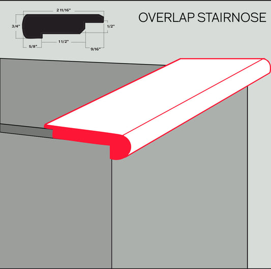 Transitions: Overlap Stairnose - Wood
